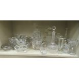 Glass tableware: to include carafes, decanters, bowls, jugs and vases