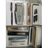 Fountain pens and others: to include Parker  some cased