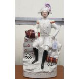 A late Victorian Staffordshire figure 'EM Napoleon'  16.5"h