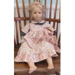 An Annette Himstedt composition doll 'Ellen'  27"h