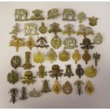 Approx. forty British military cap badges, some copies: to include XII Royal Lancers, First Life