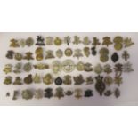 Approx. fifty, mainly Welsh related military cap badges and associated insignia, some copies: to