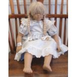 An Annette Himstedt composition doll 'Jule'  24"h