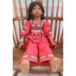 An Annette Himstedt composition doll 'Panchika'  27"h