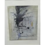 Malene Schjoll - an abstract study  mixed media  bears a signature & dated '98  12" x 10"  framed