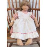 An Annette Himstedt composition doll 'Neblina'  25"h