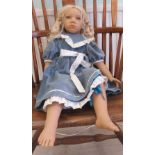 An Annette Himstedt composition doll 'Ilke'  28"h