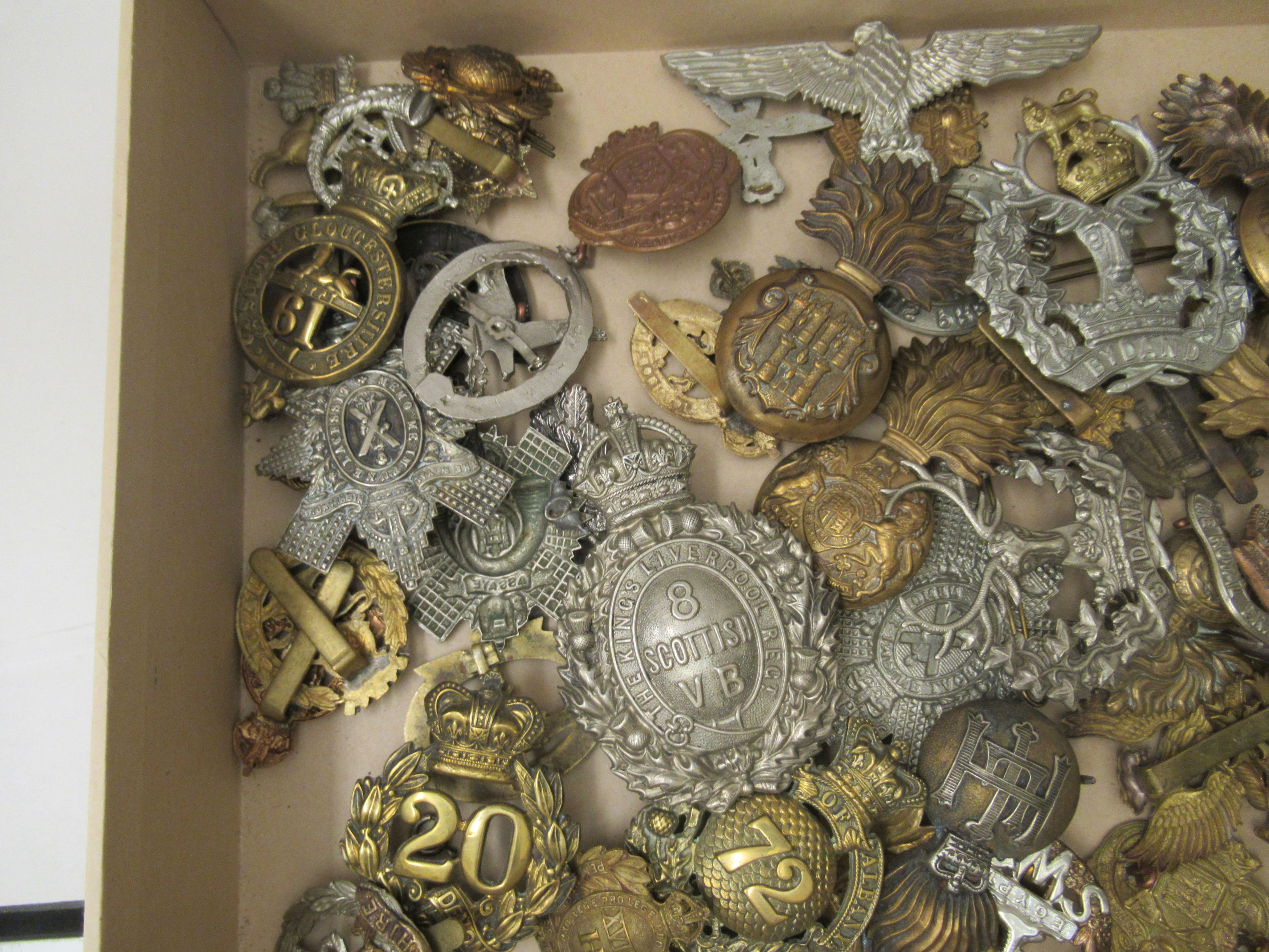 Approx. fifty military and associated cap badges and other emblems, some copies: to include The - Image 2 of 3