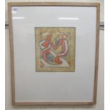 Claude Flight - an abstract study  Limited Edition coloured print 13/50  bears a pencil signature