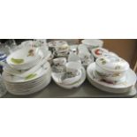 Royal Worcester china Evesham and Wild Harvest pattern tableware