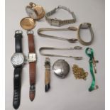 Collectables and items of personal ornament: to include a gold plated cased pocket watch, the