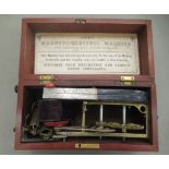 A late Victorian mahogany cased manual Magneto-Electric Machine for nervous and other disorders