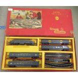 A Tri-ang 00 gauge model train set  boxed