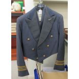 An RAF mess dress uniform  comprising a jacket and waistcoat