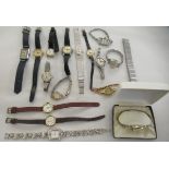 Stainless steel and other cased wristwatches: to include Roamer, Smiths and Oris