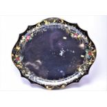 Toleware oval tray.