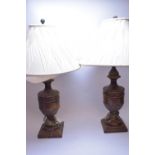 Pair of modern table lamps.