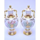 Two Royal Crown Derby vases.