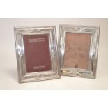 A pair of silver mounted photograph frames