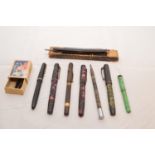 A selection of fountain pens