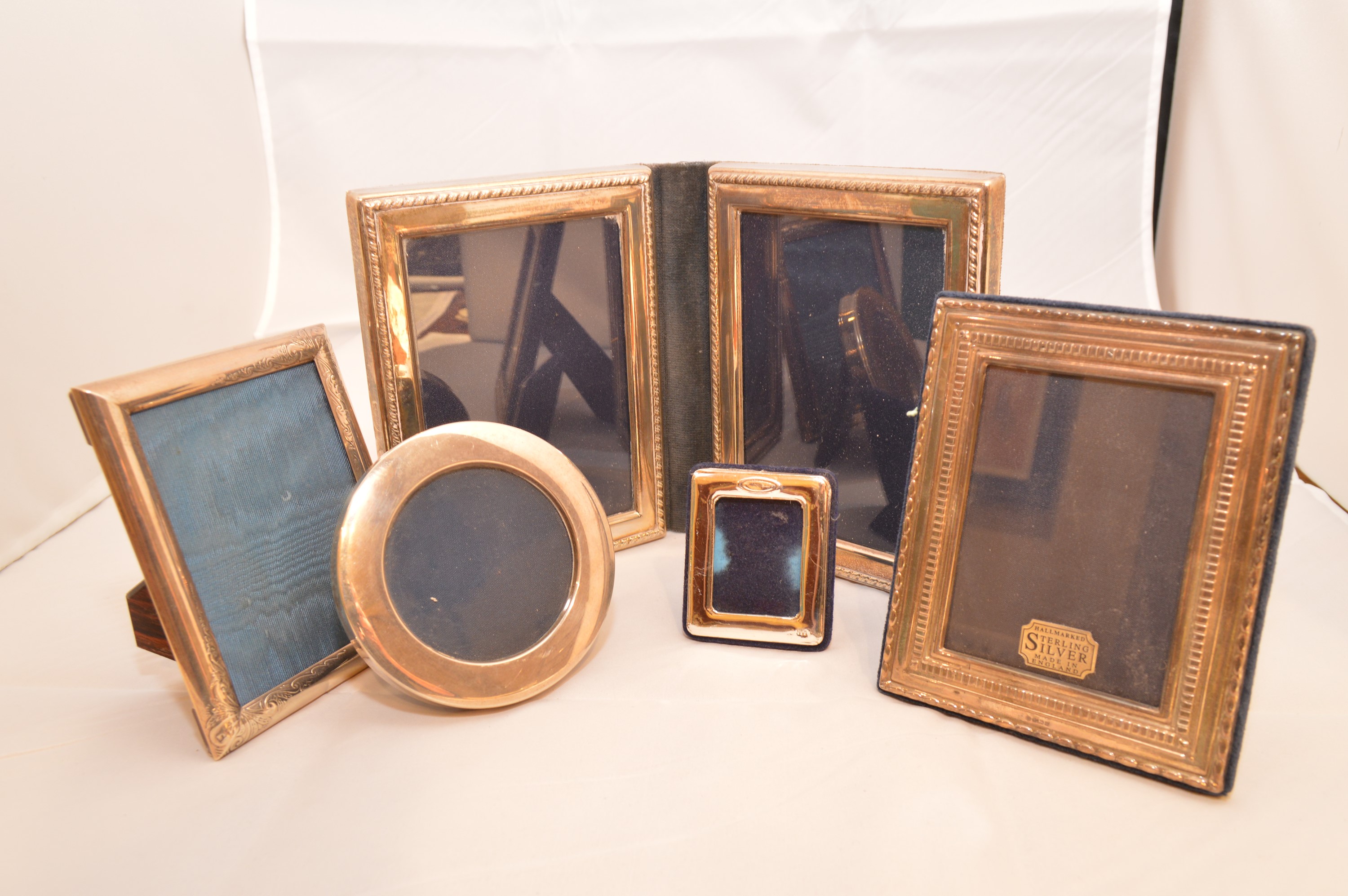 Silver mounted photograph frames