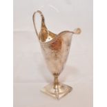 A George III silver cream jug by Henry Chawner
