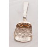 Silver tea caddy spoon by William Steen Jnr