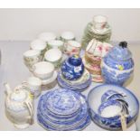 Part tea and coffee sets, and other items.