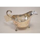 Silver sauce boat, by Horace Woodward & Co Ltd