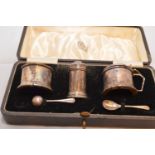 Silver condiment set