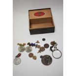Medals, coins and miscellaneous items.