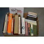 Coffee table and other books.