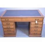 Edwardian pedestal desk.