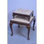 Square dressing stool; and a low stool.