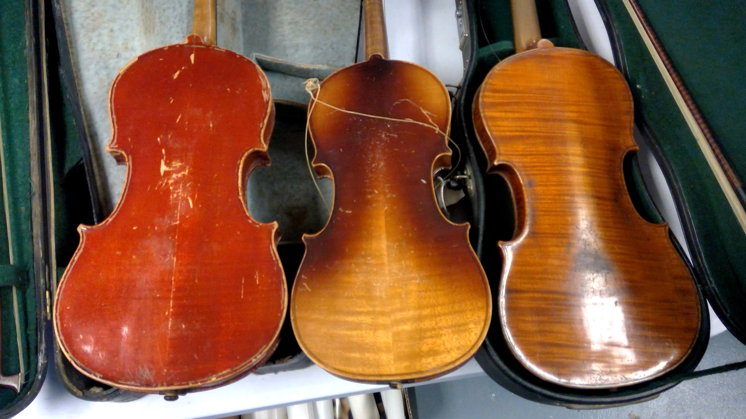 A selection of violins