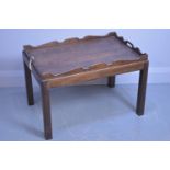 Reproduction tray top occasional table.