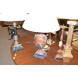 A selection of table lamps.
