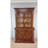 19th Century walnut bookcase