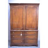 Reproduction mahogany wardrobe