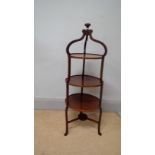 Edwardian mahogany cake stand