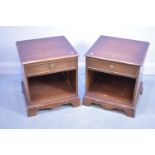 Bevan Funnel bedside tables (pair).