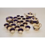 Early 19th C part tea service; and other items.