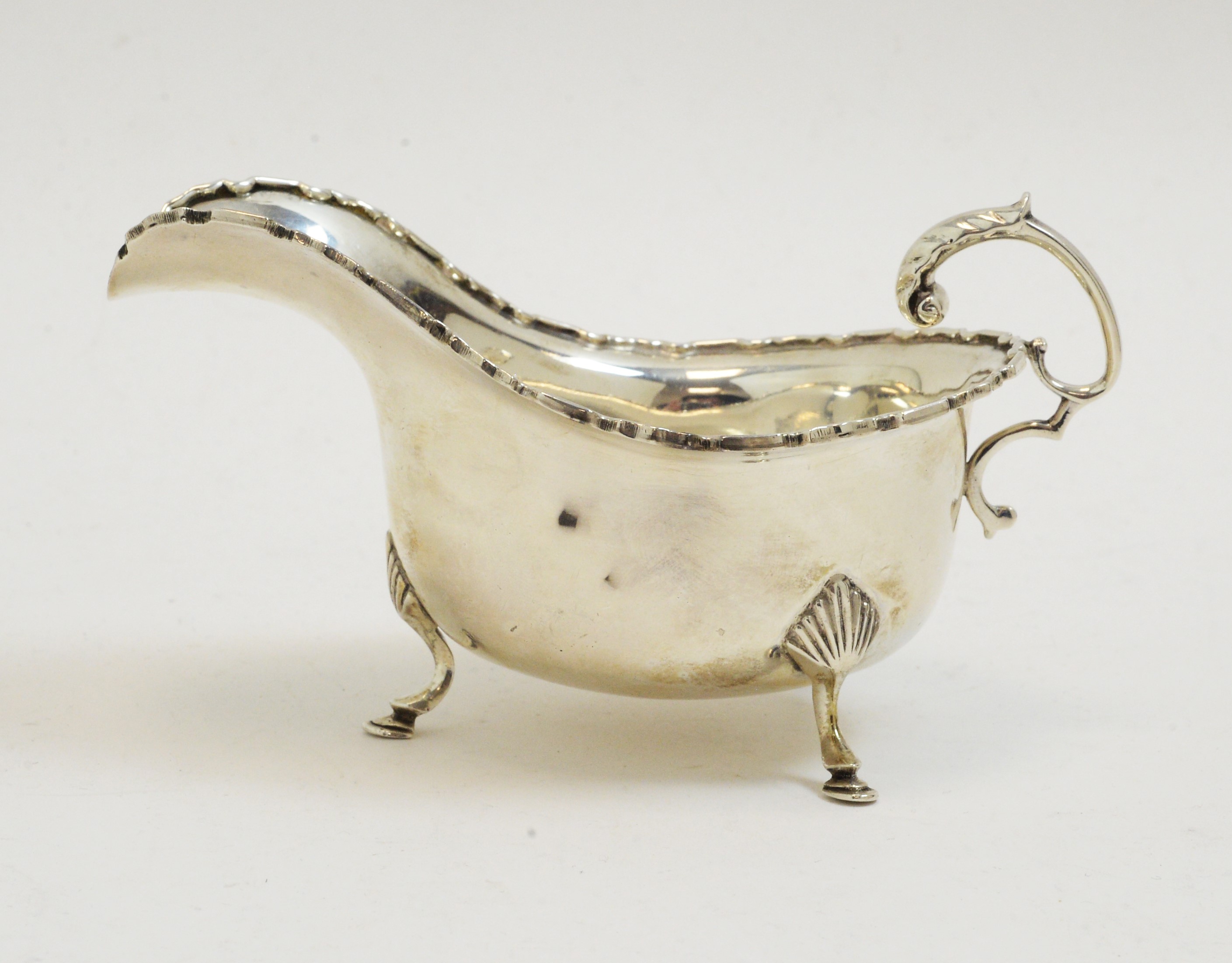 Two silver sauce boats - Image 2 of 4