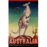Australia travel poster.