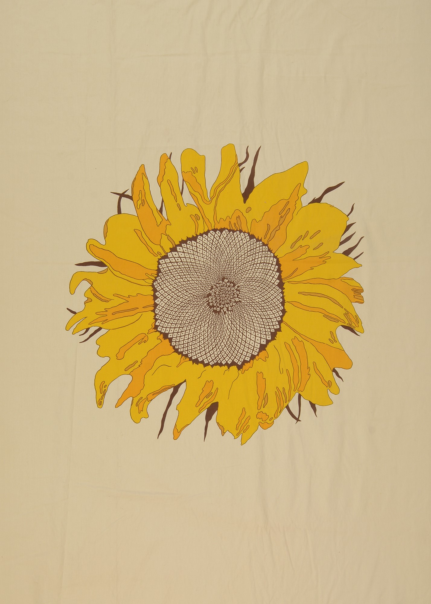 Sunflower printed fabric