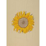 Sunflower printed fabric