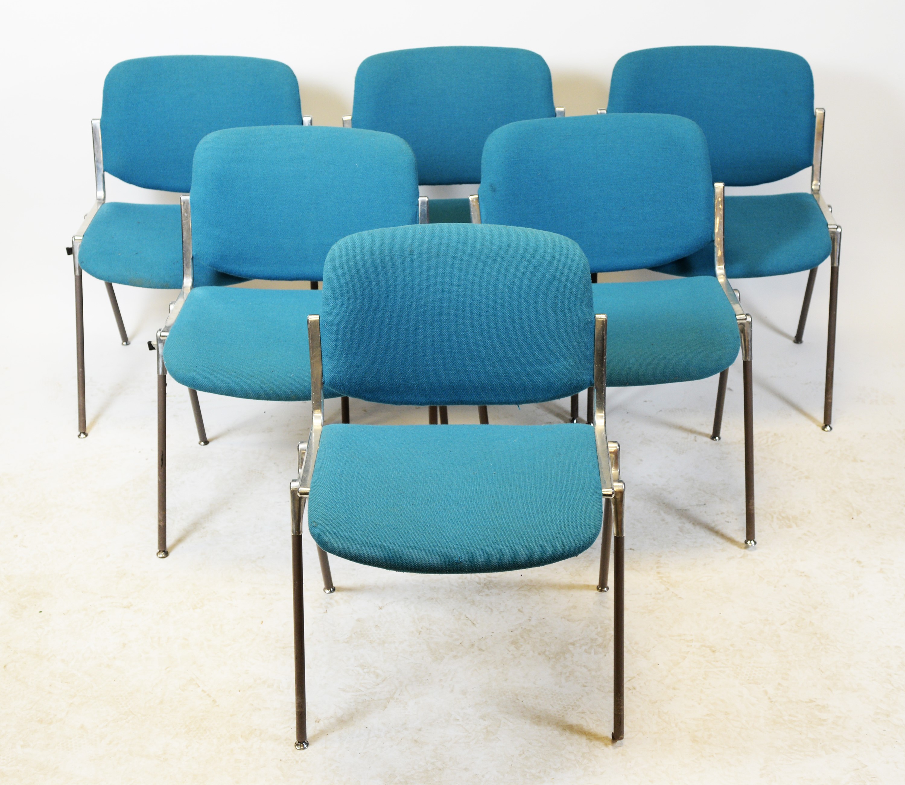 Giancarlo Piretti For Castelli - six DSC, Axis 106 stacking chairs