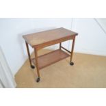 Everest:: a mid Century teak trolley.