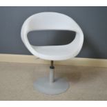 Fintesi Bada 'F': moulded plastic office chair,