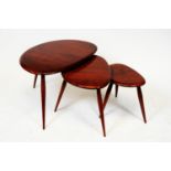 Ercol - Nest of three 'Pebble' tables